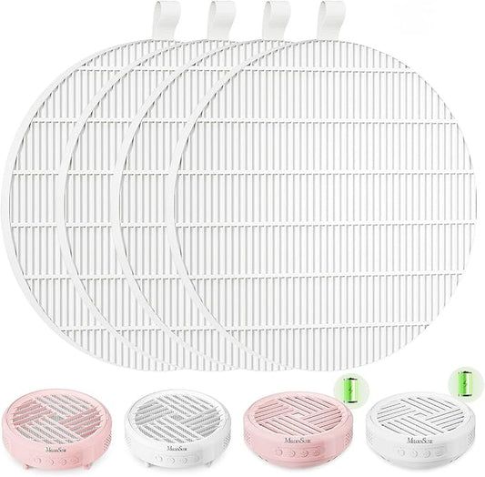 MelodySusie SProR Nail Dust Collector Replacement Filter,4 Pack Reusable Dust Filter for MelodySusie SProR Nail Dust Vacuum Fan Collector Extractor Electric Dust Suction Machine
