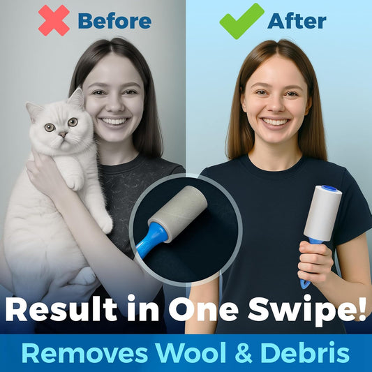 PetLovers Extra Sticky Lint Roller Ultimate Value Set 400 Sheets for Pet Hair Removal, Dog and Cat Lint Remover 4 Pack