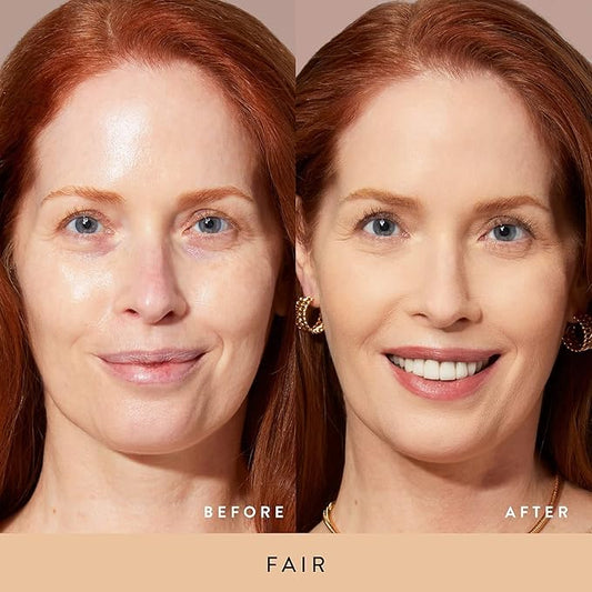 LAURA GELLER NEW YORK Baked Double Take Powder Foundation - Fair - Buildable Medium to Full Coverage - Matte Finish