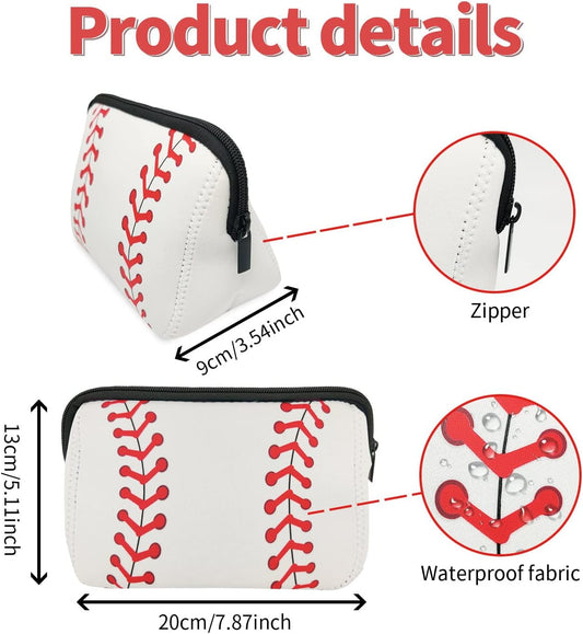 Cosmetic Bag Waterproof Neoprene Zipper Pouch Travel Portable Toiletry Makeup Bags Organizer Case for Women and Girls