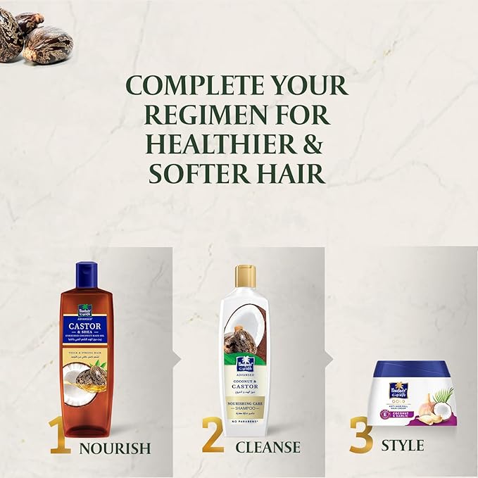 Parachute Advansed Castor & Shea Hair Oil with Coconut| Castor Hair Oil| 10x Stronger Hair| For Thick, Soft & Nourished Hair| 10.1 Fl.oz.