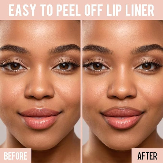 iMethod Natural Long Lasting Lip Stain Peel Off - Waterproof Stay On All Day, Transfer-Proof, Highly Pigmented, Instant Peel Off Lip Stain Color, Nude Pink
