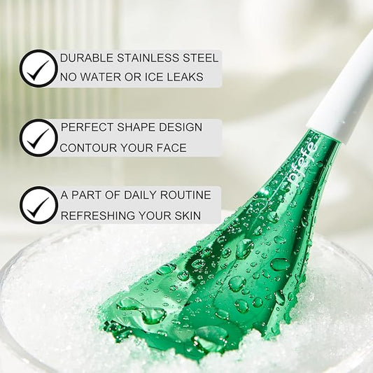 Cryo Sticks for Face, Ice Globes Cryo Globes for Facials, Esthetician Supplies Gifts, Unbreakable Stainless Steel Ice Roller Cooling Spa Balls with Storage Case