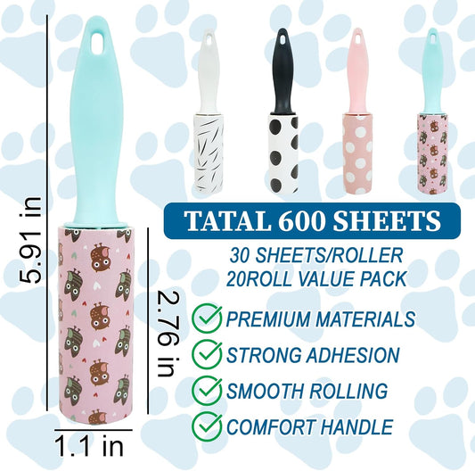 40Pcs Mini Lint Roller Travel Size, Mini Lint Roller for Purse, Portable Lint Rollers for Pet Clothes Travel Lint Bursh Rollers, Cat Hair Extra Sticky Clothes Removal Tool for Bag Furniture 5.9×1.1In