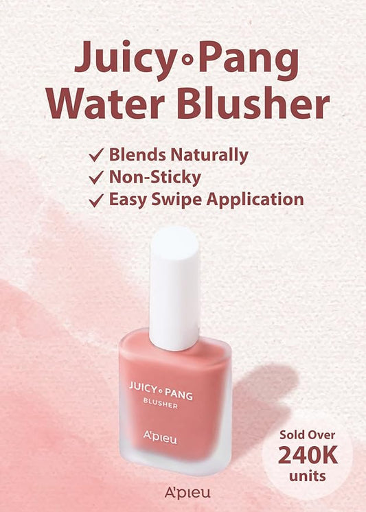 A'PIEU JUICY-PANG WATER BLUSHER (PK03 - Guava Pearl) Korean liquid blush for cheeks k beauty makeup
