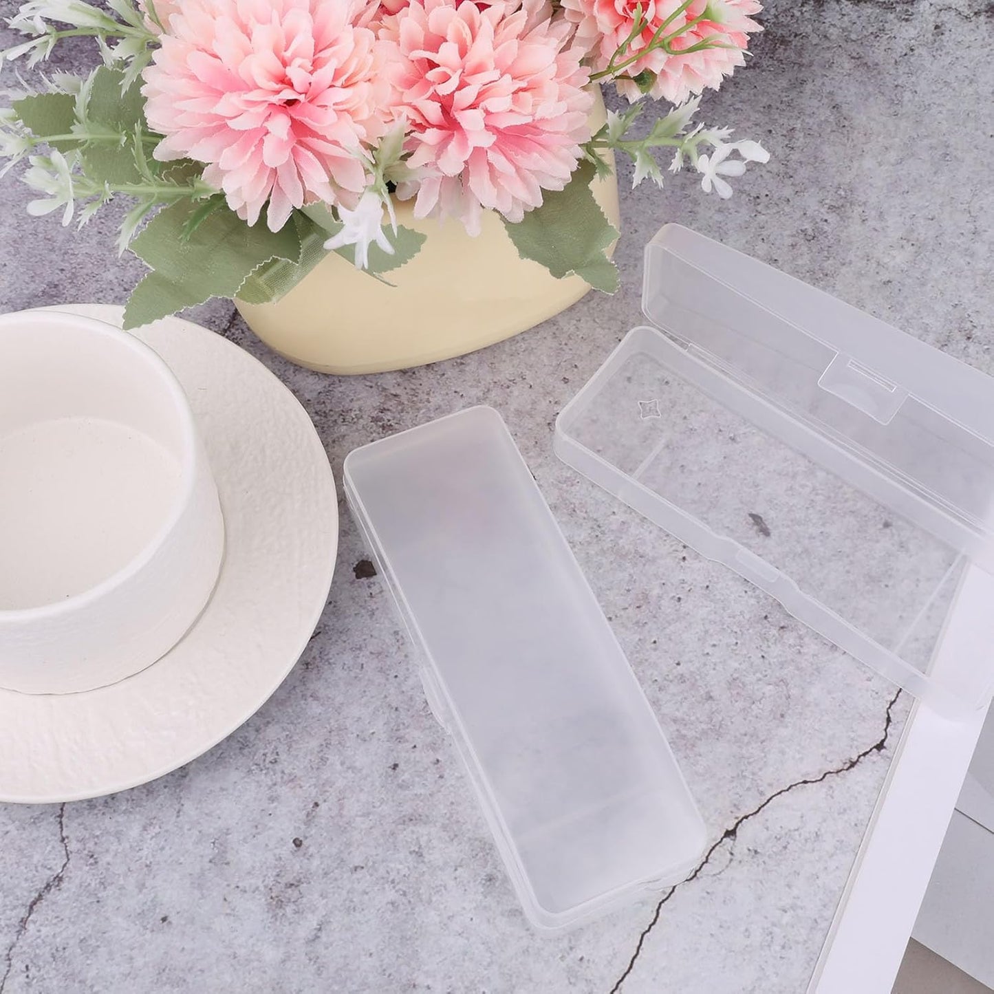 3pcs Razor Travel Case, Transparent Portable Shaver Storage Box Manual Razors Protector Cover Box Universal Safety Razor Holder Organizer for Travel or Home Storage