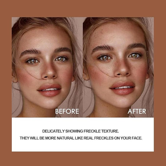 2 Pack Freckle Pen,Liquid Face Fake Freckles Pens to Create Natural Freckle Makeup and Freck beauty,Fake Freckles Waterproof for Lifelike Sunkissed Makeup,Mole Pen (01Light+04Espresso)