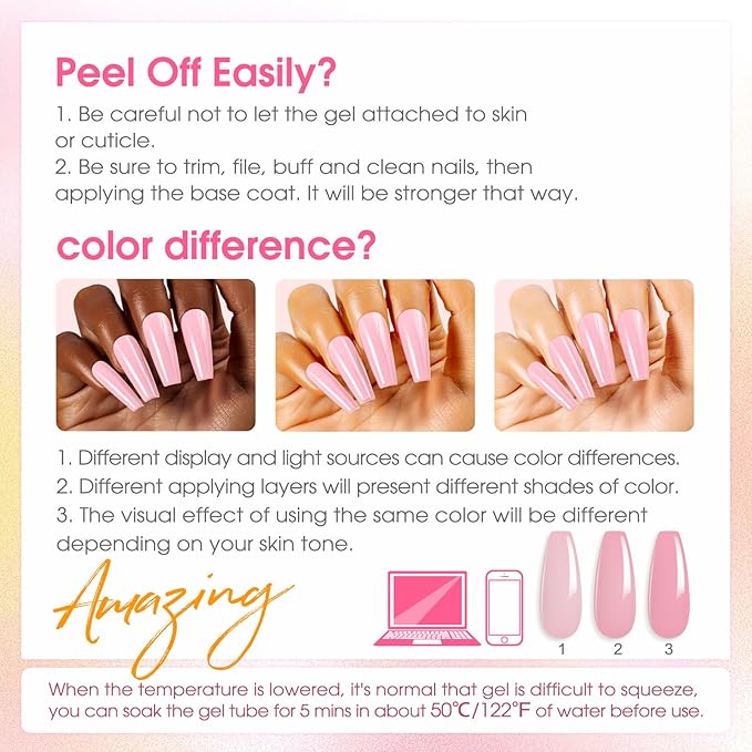 ROSALIND Poly Nail Gel Kit for Beginners - 28 Colors Extension Gel Set with UV/LED Nail Lamp, 72 Accessories (Base/Top Coat, Nail Forms, Tools), Long Lasting Salon Kit for DIY Manicure