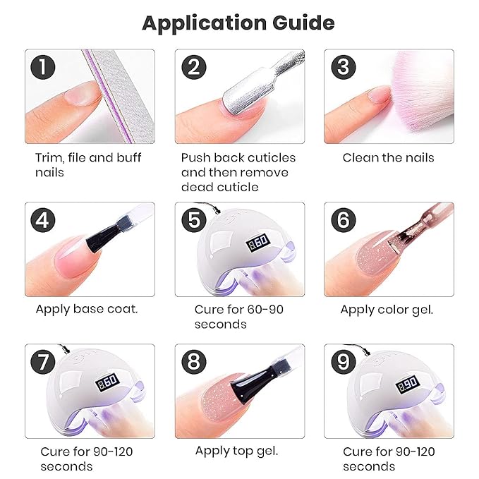 RARJSM Glitter Gel Nail Polish Nude Gel Polish 6pcs Set Shimmery Jelly Nail Gel Polish Iridescent Sparkly Pale Pink Purple Apricot Beige Translucent Natural Skin Tone Color 7.5ml Soak off UV LED Cured