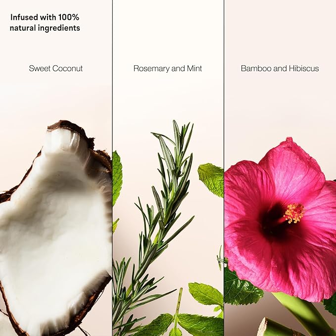 Suave+ Dry Shampoo Spray Variety 3-Pack – Invigorating Rosemary & Mint, Volumizing Bamboo & Hibiscus + Refreshing Sweet Coconut, 4.3 Oz Ea