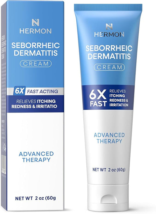 Seborrheic Dermatitis Scalp Treatment Cream: Soothing Itching Redness Scaling of Seborrheic Dermatitis - Fast-Acting Anti-Itch Ointment for Scalp Face Chest and Body for Men and Women 1 Pack
