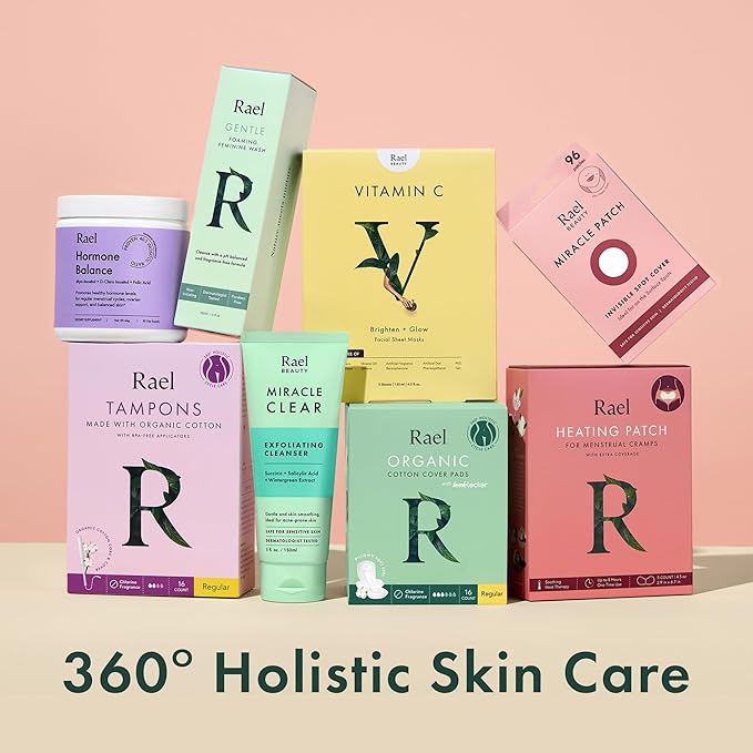 Rael Pimple Patches, Miracle Spot Control Cover - Hydrocolloid Acne Patch, Strips for Zits and Blemish, Korean Skin Care, Vegan, Cruelty Free (10 Count)