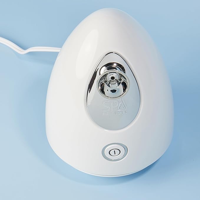 Spa Sciences - CIRRA - Nano Ionic Facial Steamer with UVC Sanitizing Protection, Aromatherapy Function, Detox Pores, and Boost Circulation - Includes an Essential Oil Basket