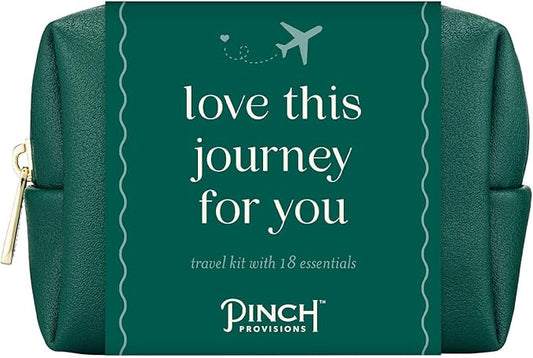 Pinch Provisions Travel Kit, includes 18 Must-Have Emergency Essential Items for Travelling, Ideal Road Trip or Airport Gift for Friends, Family & Peers, Portable Pouch