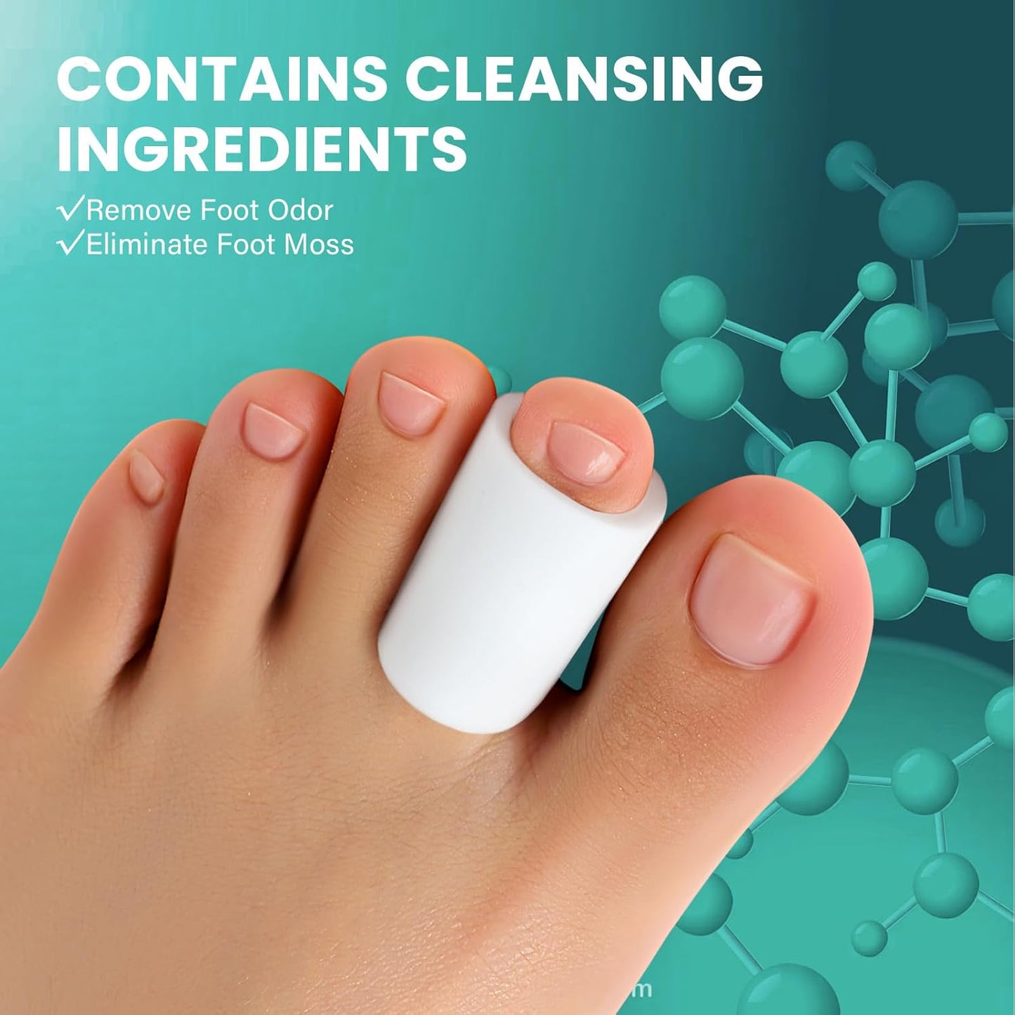 Welnove Toe Protectors – 12-Pack Silicone Toe Sleeve Toe Covers for Hammer Toes, Corns, Blisters, Toe Guards Sleeves and Toe Cushions for Pain Relief (Small)