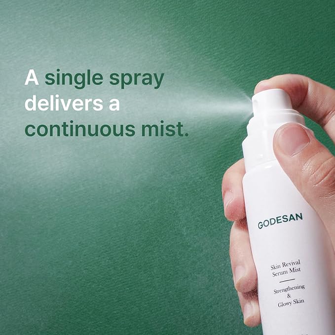 Skin Revival Serum Mist 1.35fl oz - Hydrating Facial Mist, Glowy Skin, Vegan, Sets Makeup, All Skin Type