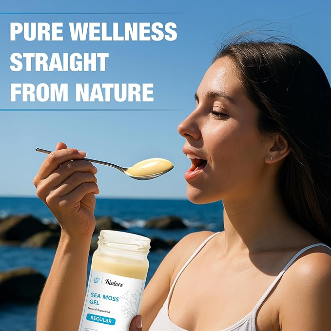 Sea Moss Gel - Lime 16oz, Wildcrafted Irish Seamoss with Essential Vitamins & Trace Minerals, Vegan Superfood Made in USA