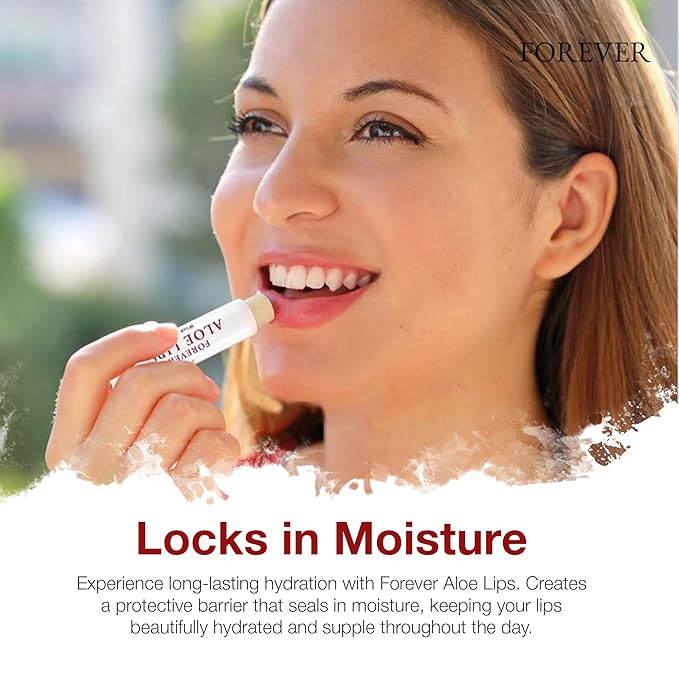 Forever Living - Forever Aloe Lips - Ultimate Lip Care for Any Weather - Moisturizing Lip Balm with Aloe, Jojoba & Beeswax - Vegan - Pack of 12