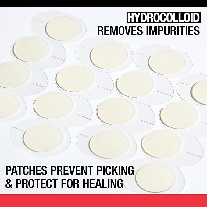 Neutrogena Stubborn Acne Ultra-Thin Blemish Dots, Pimple Patches for Face, Acne Patches, Ultra-Thin Hydrocolloid Facial Stickers, Overnight Use, Suitable for All Skin Types, 24 Count