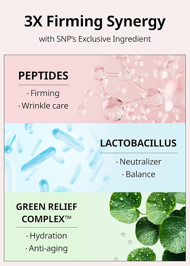 SNP Skin Return Lifting Essence Sheet Mask | Hydrating and Firming for All Skin Types | Vegan Sheet Masks | Peptide and Lactobacillus | Korean Face Masks Skincare | Facial Mask | 10 Sheets