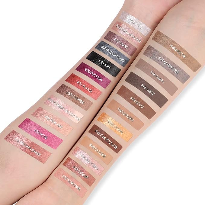 FOCALLURE Shimmer and Matte Cream Eyeshadow Stick,Smooth Brilliant Eye Brightener Pencil,High Pigment Eye Highlighter Pen for Women,Long Lasting Waterproof Eye Shadow and Liners Makeup (SOLO)