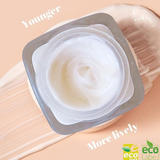 Face Primer Cream with Vitamin C and D, Collogen, Hyalurocic Acid, and Natural Extracts for Anti-Aging Moisturization