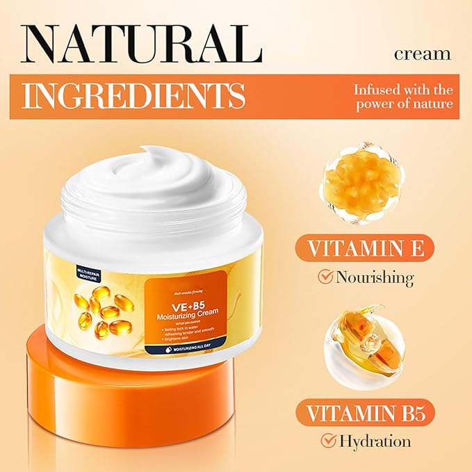 Vitamin B5 face routine set for women - women's skin care set - facial care set - Promote skin metabolism, moisturize, reduce oil, repair skin