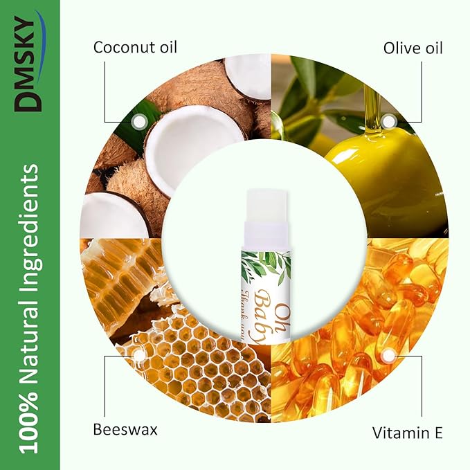 DMSKY 60 Pcs Baby Shower Favors, Lip Balms Bulk Gift for Guests, Boys Girls Games Neutral Gender Reveal Favors, Baby Shower Birthday Party Supplies Basket Gift Stuffers