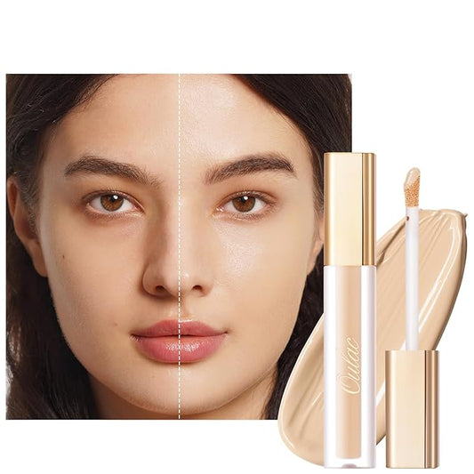 Oulac Concealer Full Coverage, Concealer Stick for Dark Circles, Hydrating Concealer Infused with Hyaluronic Acid, Lightweight, Long Lasting, Vegan Concealer 3.8ml, Shade: C2 Ivory