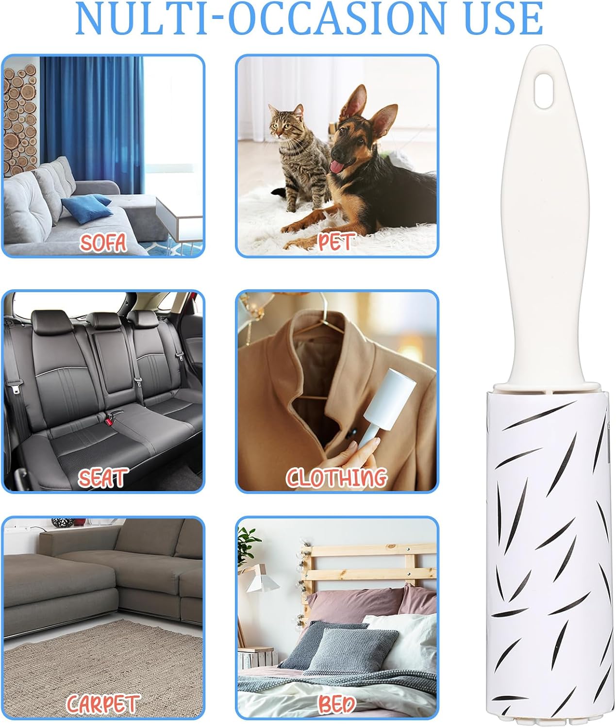 Hushee 36 Pcs Mini Lint Rollers for Pet Travel Size Clothes Roller Hair Lint Removers Sticky Tool for Clothes, Gift Bags, Pet Hair Removal