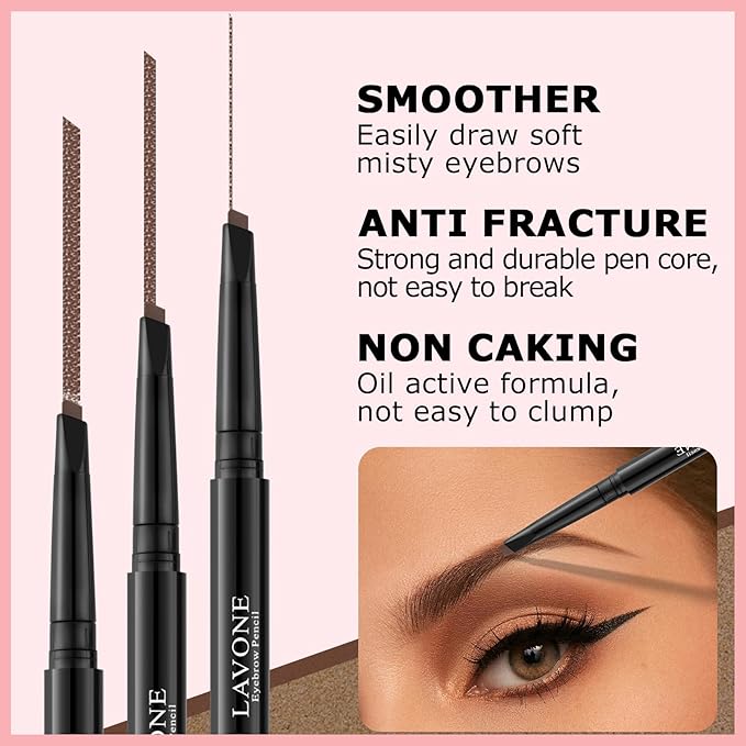 Eyebrow Color Kit with Brow Color & Eyebrow Pencil, 2-in-1 Natural Effects Eyebrow Makeup Set, Easy & Safe to Use 10ml - Medium Brown
