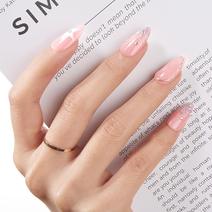 modelones Builder Nail Gel, 8-in-One Jelly Pink Builder, Peachy Pink Rubber Base Gel Polish, LED Lamp Cured Nude Color Base Hardener, Apex Building Strengthener Extension for Girls Home DIY Salon