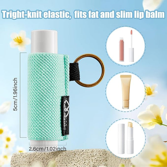 WK IEASON Lip Balm Holder Keychain Bulk Chapstick Holder Key chain