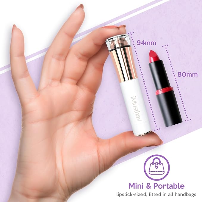 Portable Facial Hair Remover for Women – Painless, Fast & Precise Flawless Electric Razor & Epilator for Face, Lips, Chin Hair Removal – 18K Gold-Plated, 360° LED Light