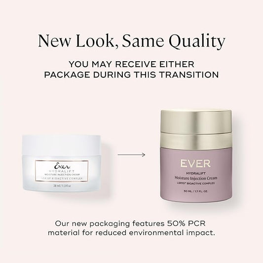 EVER Hydralift Moisturizer (Normal Skin) - Increases skin's ability to retain moisture by 70% - Clinically proven to reduce the top 10 signs of aging - Made in the USA - 1.7oz/50ml