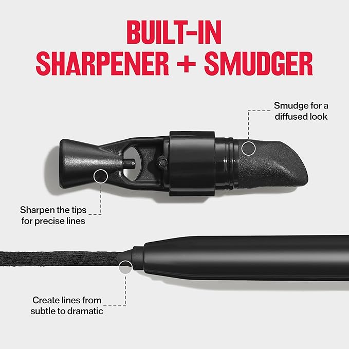 REVLON ColorStay Pencil Waterproof Eyeliner, Smudge-Proof, Eye Makeup with Built-In Sharpener, 214 Grape, 0.01 oz