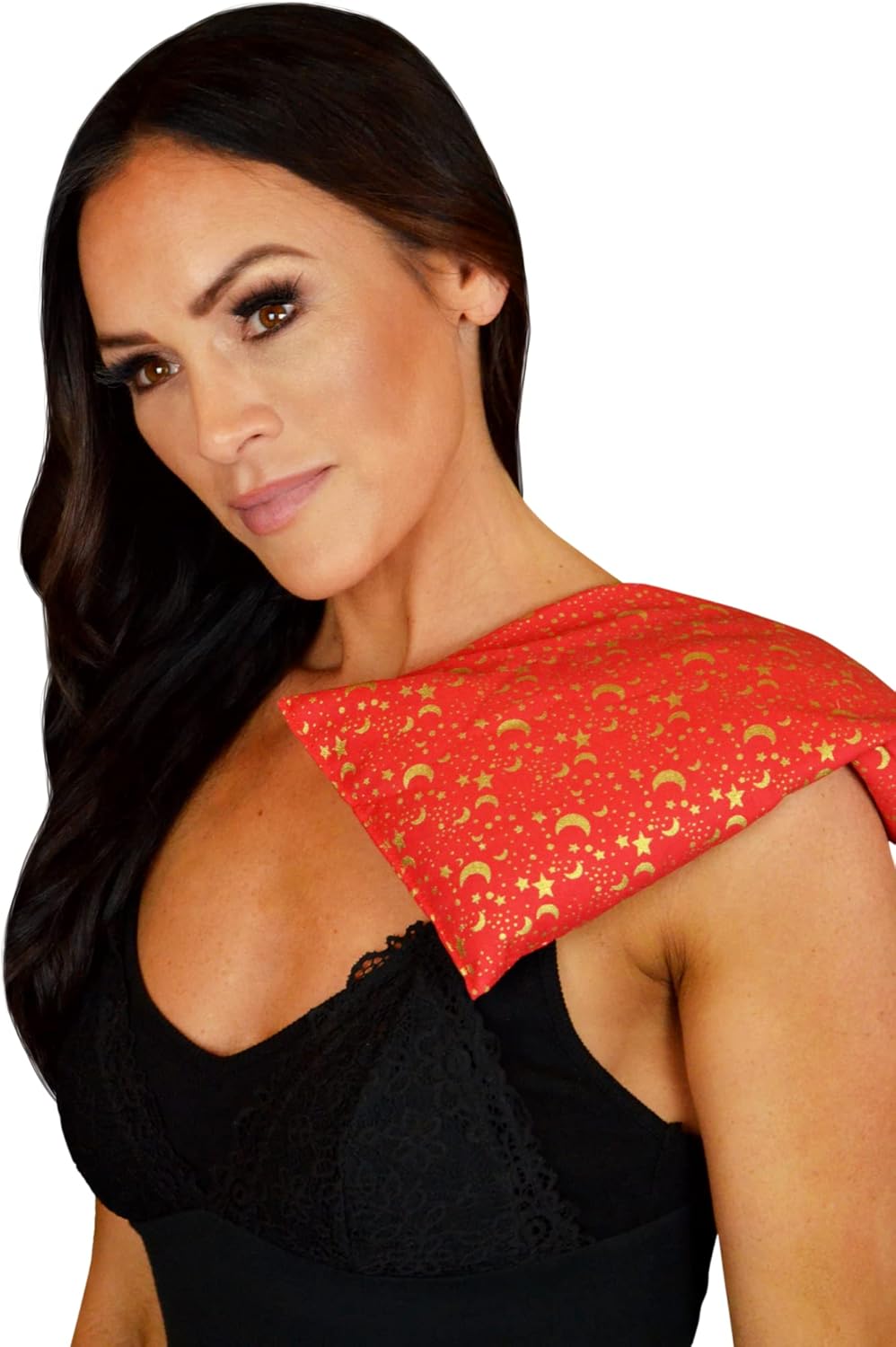 Nature's Approach Basic Herb Pack Rice Heating Pad Microwavable Reusable Heat Pack with Herbal Aromatherapy Fill, Freezer and Microwave Safe for Hot and Cold Therapy, Celestial Red