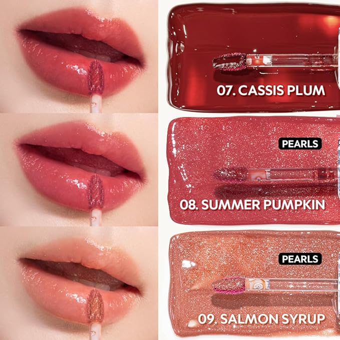 TIRTIR Waterism Tinted Lip Gloss #05 Scotch Shot, 0.14 Fl Oz – Kiss Ready Lipgloss, 12H Long Lasting Non Sticky Natural Tinted Glow Korean Multiuse Cheek and Lip Tint for Women gift