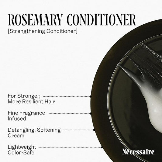 Nécessaire Rosemary Conditioner With Pump | Multi-Protien Strengthening Conditioner For Thinning Hair. For Women + Men. Good For All Hair Types/Textures. Color-Safe. 500 ml / 16.9 oz