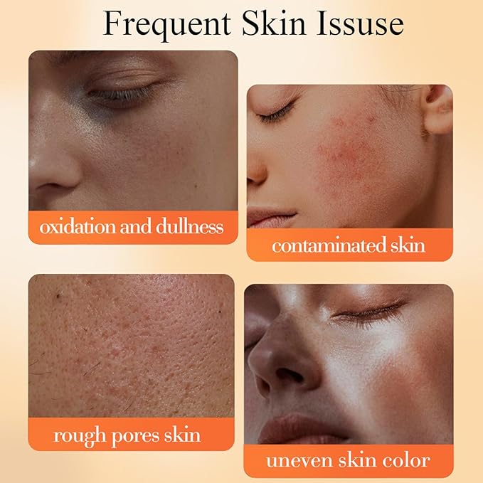 Vitamin C skin routine kit for women - face wash and moisturizer set - facial kit for women -toner face wash serum eye cream