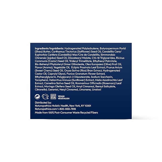 Naturopathica Sweet Cherry Conditioning Lip Butter, Natural Lip Treatment for Soft, Full Lips, 0.5 fl oz