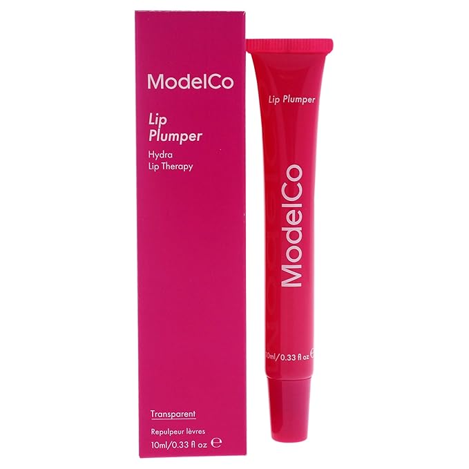 Modelco Lip Plumper - Enhancing Formula For Full Lips - Moisturizing Treatment For Plumping And Shine - Extreme Hydrating Therapy For Dry, Chapped Skin - Nourishing Gloss Creates Filler Look - 0.34 Oz