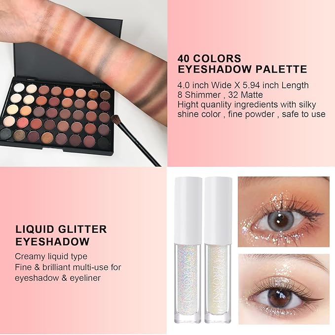 VERONNI Makeup Set,All In One Makeup Kit for Women Full Kit,Multipurpose Women's Makeup Sets,Beginners and Professionals Alike,Easy to Carry (Kit 011 (22pcs))