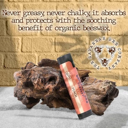 Savannah Bee Company Lip Balm - Lip Moisturizer for Chapped Lips - Hydrating Lip Balm with Pure Honey