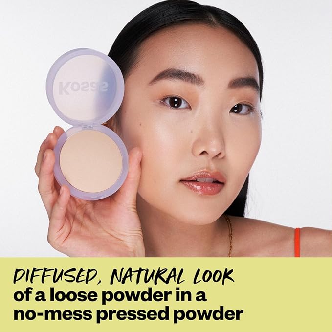 Kosas Cloud Set Face Setting Powder | Smoothing Shine Control, Soft, Sheer Setting Translucent Makeup Finish, Portable & Long-Lasting (Sheer Tan)