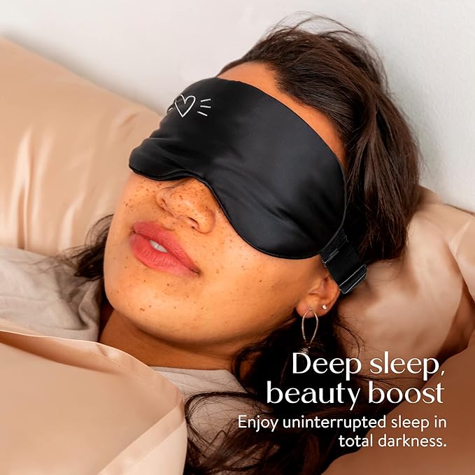Silk Sleep Mask - Mothers Day Gift for Mom - Unique and Thoughtful Mom Gift - Perfect for Moms First Mothers Day and Women You Love, Mom from Daughters by Colorado Home Co.