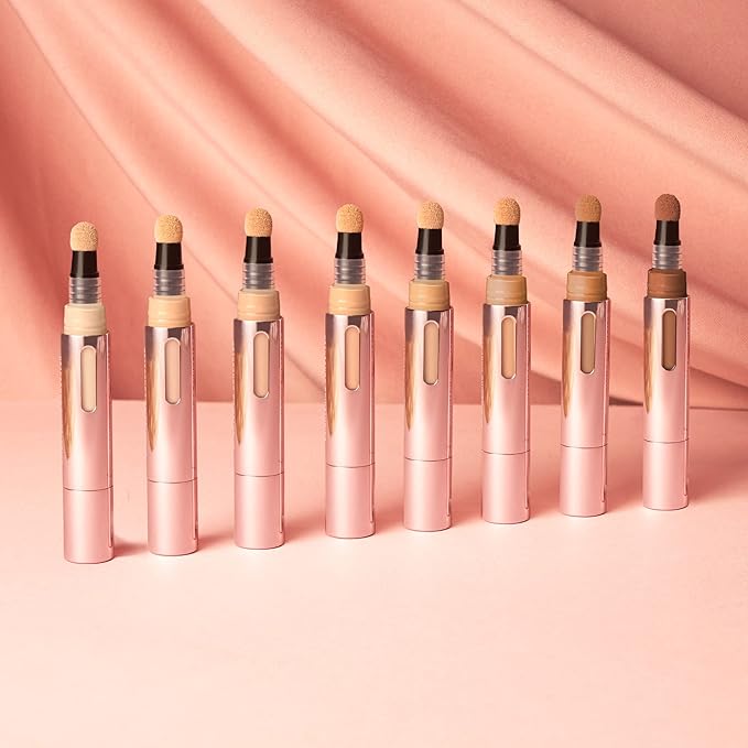 Mally Beauty - The Plush Pen Brightening Concealer Stick - Fair - Hydrating Turmeric, Vitamin E, and Hyaluronic Acid Infused Formula - Medium Buildable Coverage with a Natural, Smooth Finish
