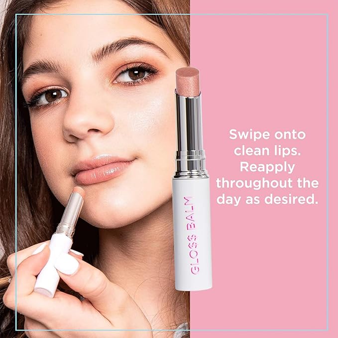 Petite 'n Pretty Full Size Glo$$ Lip Balm Trio Set - Makeup for Kids, Tweens, Teens- Hydrating, Lightweight Lip Gloss, Made in the USA (Shine Bright, Sell Out, Stocks and Bronze)