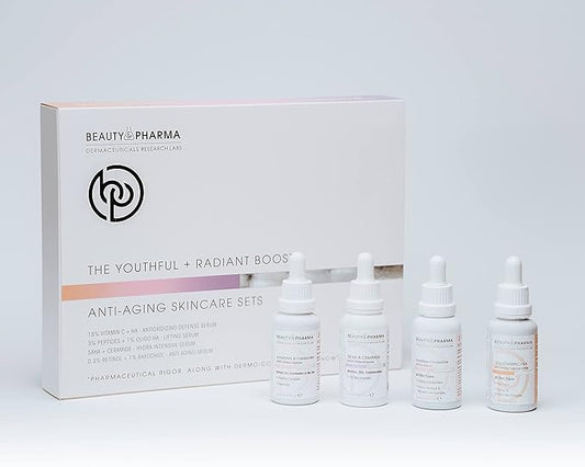 Skin Care Sets & Kits - Youthful and Radiant Anti-Aging Skin Care Sets for Women - 4-in-1 All Inclusive Skin Care Set with Easy to Use Directions