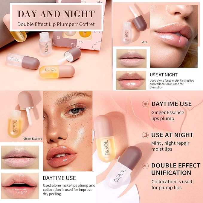 Plumping Lip Oil, Hydrating Lip Glow Oil Cherry, Plumper Lip Gloss Oil Set Clear, Lip Oil Tinted for Lip Care and Dry Lips, Long Lasting Nourishing Lip Glow Oil,Lip Plumper Gloss(001 PINK)